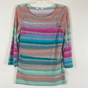 Paris IQ colorful shirt 3/4 sleeve